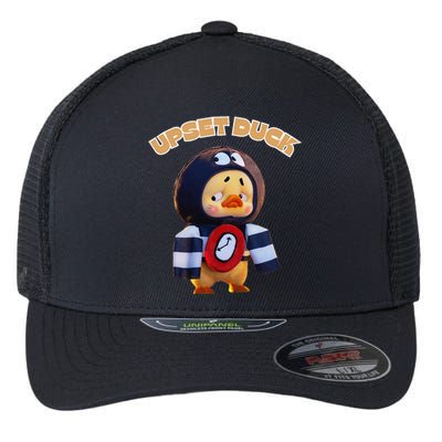 Funny Upset Duck Cold Duck Lover Merry Christmas Flexfit Unipanel Trucker Cap