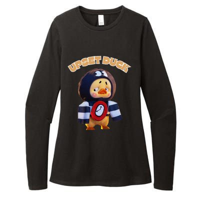 Funny Upset Duck Cold Duck Lover Merry Christmas Womens CVC Long Sleeve Shirt