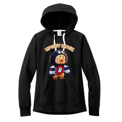 Funny Upset Duck Cold Duck Lover Merry Christmas Women's Fleece Hoodie