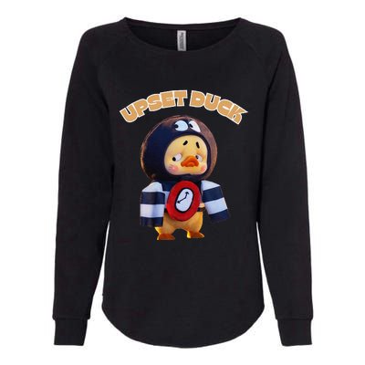 Funny Upset Duck Cold Duck Lover Merry Christmas Womens California Wash Sweatshirt