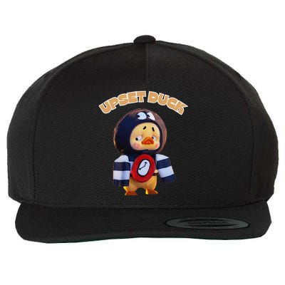 Funny Upset Duck Cold Duck Lover Merry Christmas Wool Snapback Cap