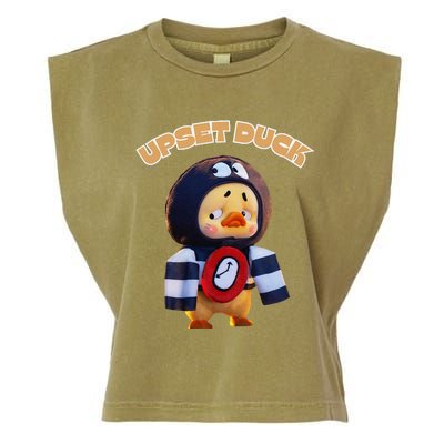 Funny Upset Duck Cold Duck Lover Merry Christmas Garment-Dyed Women's Muscle Tee