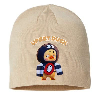 Funny Upset Duck Cold Duck Lover Merry Christmas Sustainable Beanie