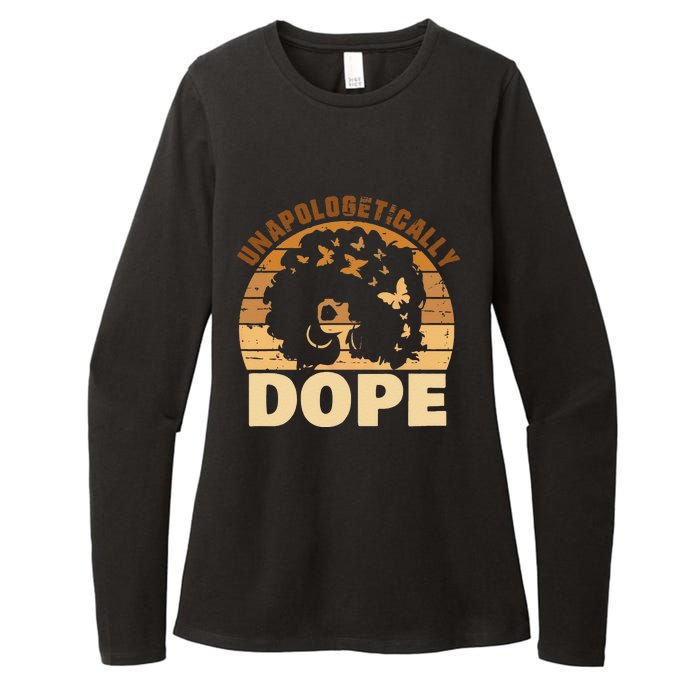 Funny Unapologetically Dope Black History Month African American Gift Womens CVC Long Sleeve Shirt