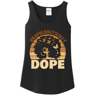 Funny Unapologetically Dope Black History Month African American Gift Ladies Essential Tank