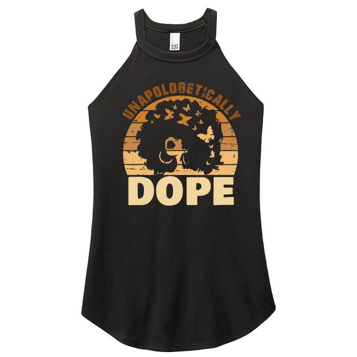 Funny Unapologetically Dope Black History Month African American Gift Women's Perfect Tri Rocker Tank