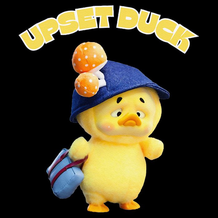 Funny Upset Duck Student Duck Lover Merry Christmas Drawstring Bag