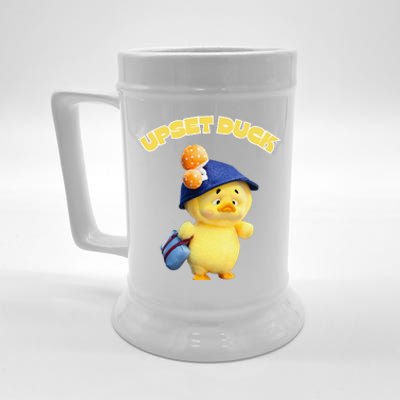 Funny Upset Duck Student Duck Lover Merry Christmas Beer Stein