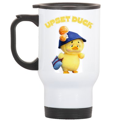 Funny Upset Duck Student Duck Lover Merry Christmas Stainless Steel Travel Mug