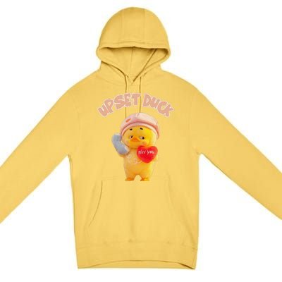 Funny Upset Duck Pin.K Duck Lover Merry Christmas Premium Pullover Hoodie