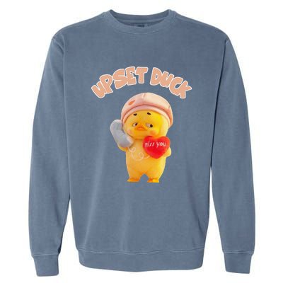 Funny Upset Duck Pin.K Duck Lover Merry Christmas Garment-Dyed Sweatshirt