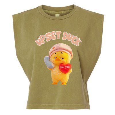 Funny Upset Duck Pin.K Duck Lover Merry Christmas Garment-Dyed Women's Muscle Tee