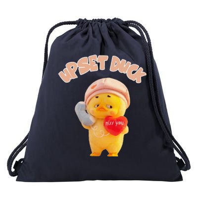 Funny Upset Duck Pin.K Duck Lover Merry Christmas Drawstring Bag