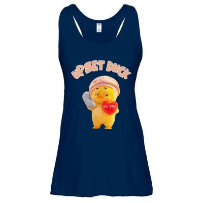 Funny Upset Duck Pin.K Duck Lover Merry Christmas Ladies Essential Flowy Tank