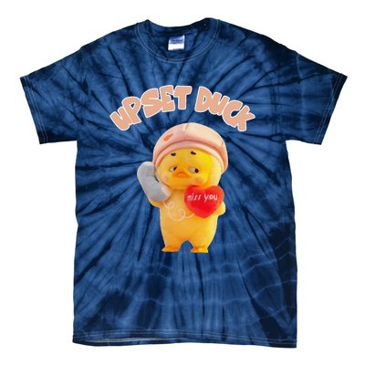 Funny Upset Duck Pin.K Duck Lover Merry Christmas Tie-Dye T-Shirt