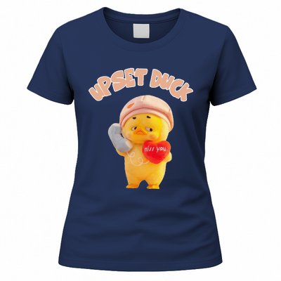 Funny Upset Duck Pin.K Duck Lover Merry Christmas Women's T-Shirt