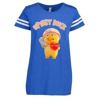 Funny Upset Duck Pin.K Duck Lover Merry Christmas Enza Ladies Jersey Football T-Shirt