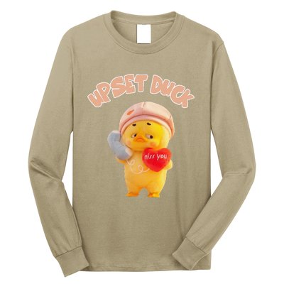 Funny Upset Duck Pin.K Duck Lover Merry Christmas Long Sleeve Shirt