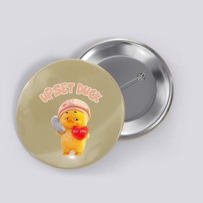 Funny Upset Duck Pin.K Duck Lover Merry Christmas Button