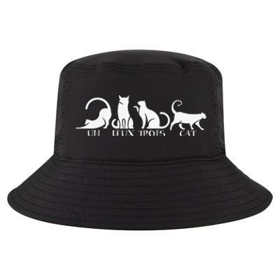 Funny Un Deux Trois Cat Cats Owner Animal Lover Kitten Meow Cool Comfort Performance Bucket Hat