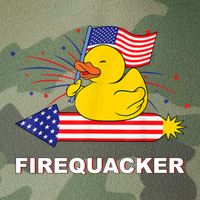 Firequacker Usa Duck Firework 4th Of July Legacy Tie Dye Trucker Hat