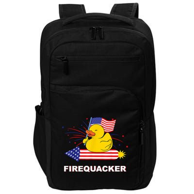 Firequacker Usa Duck Firework 4th Of July Impact Tech Backpack