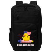 Firequacker Usa Duck Firework 4th Of July Impact Tech Backpack