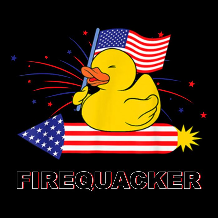Firequacker Usa Duck Firework 4th Of July 16oz Travel Tumbler