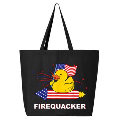 Firequacker Usa Duck Firework 4th Of July 25L Jumbo Tote