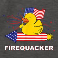 Firequacker Usa Duck Firework 4th Of July Vector Backpack