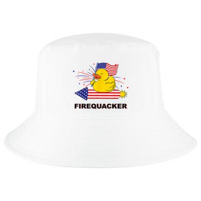 Firequacker Usa Duck Firework 4th Of July Cool Comfort Performance Bucket Hat