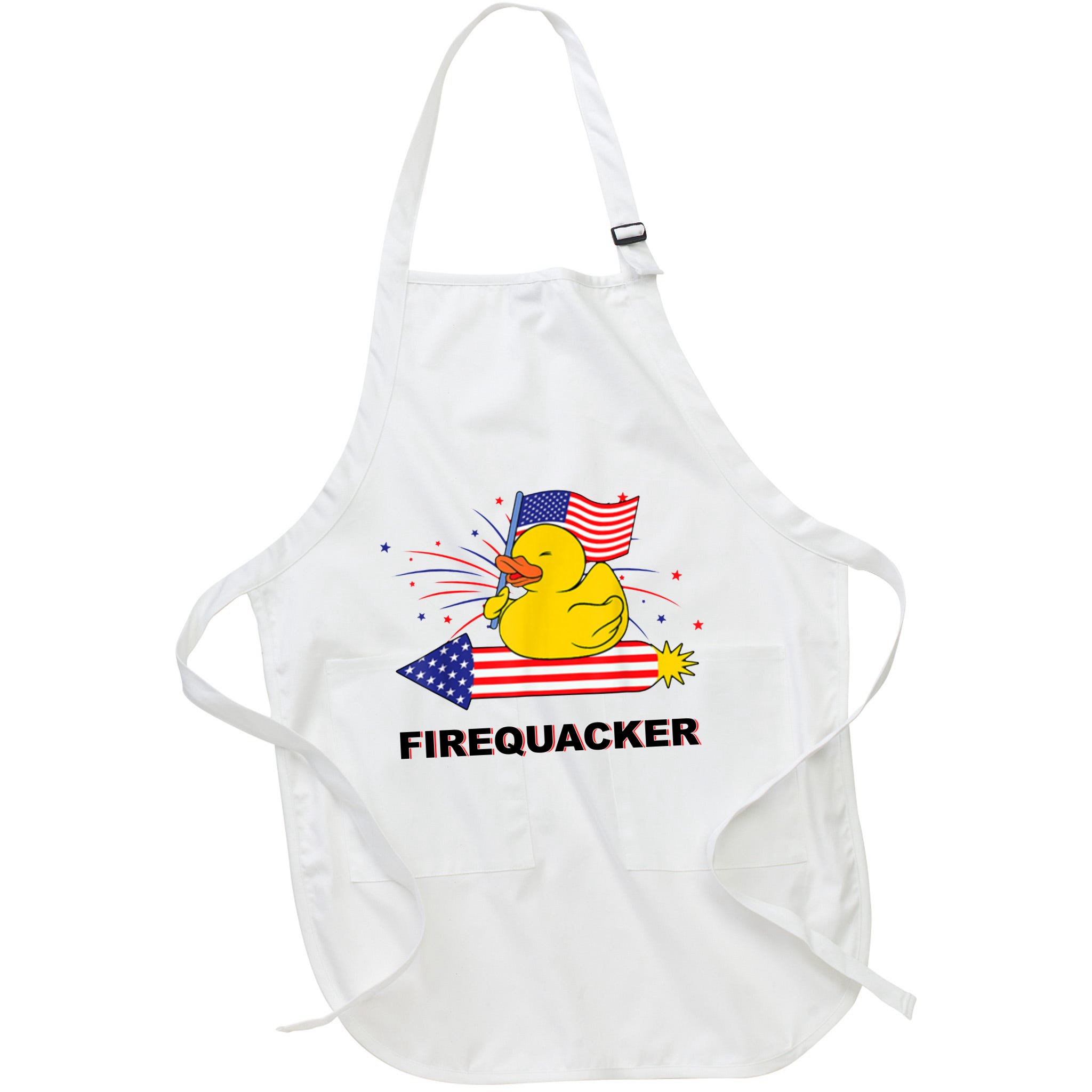 Firequacker Usa Duck Firework 4th Of July Apron