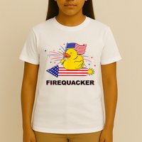 Firequacker Usa Duck Firework 4th Of July T-Shirt
