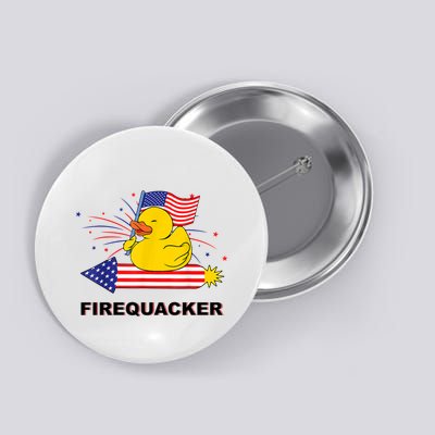 Firequacker Usa Duck Firework 4th Of July Button