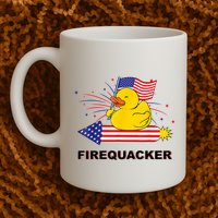 Firequacker Usa Duck Firework 4th Of July Mug