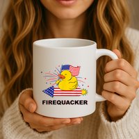 Firequacker Usa Duck Firework 4th Of July Mug