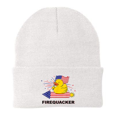Firequacker Usa Duck Firework 4th Of July Beanie