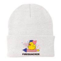 Firequacker Usa Duck Firework 4th Of July Beanie