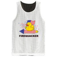 Firequacker Usa Duck Firework 4th Of July Mesh Reversible Basketball Jersey Tank
