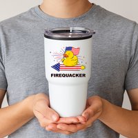 Firequacker Usa Duck Firework 4th Of July Tumbler