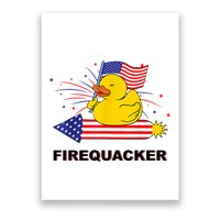 Firequacker Usa Duck Firework 4th Of July Poster