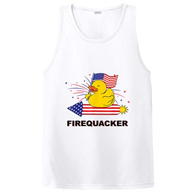 Firequacker Usa Duck Firework 4th Of July PosiCharge Competitor Tank