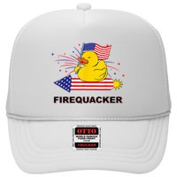 Firequacker Usa Duck Firework 4th Of July Trucker Hat