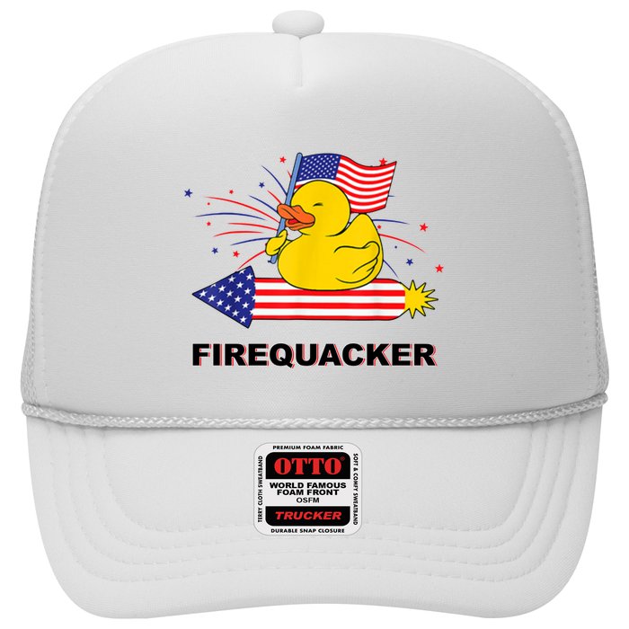 Firequacker Usa Duck Firework 4th Of July Trucker Hat