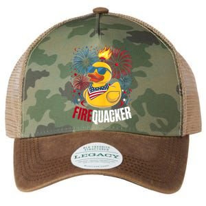 Firequacker Usa Duck Firework 4th Of July Legacy Tie Dye Trucker Hat