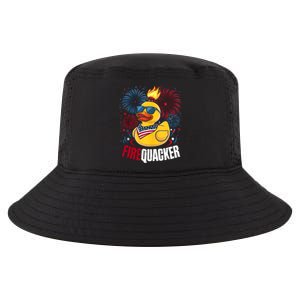 Firequacker Usa Duck Firework 4th Of July Cool Comfort Performance Bucket Hat