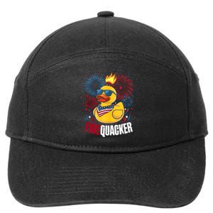 Firequacker Usa Duck Firework 4th Of July 7-Panel Snapback Hat