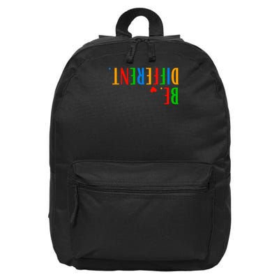 Funny Upside Down Be Different 16 in Basic Backpack