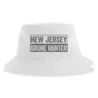 Funny Ufo Drone Humor New Jersey Drone Hunter Sustainable Bucket Hat