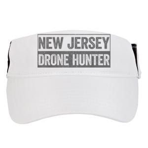 Funny Ufo Drone Humor New Jersey Drone Hunter Adult Drive Performance Visor